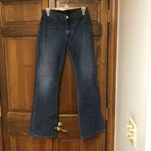 High waist dark denim flare jean Bebe